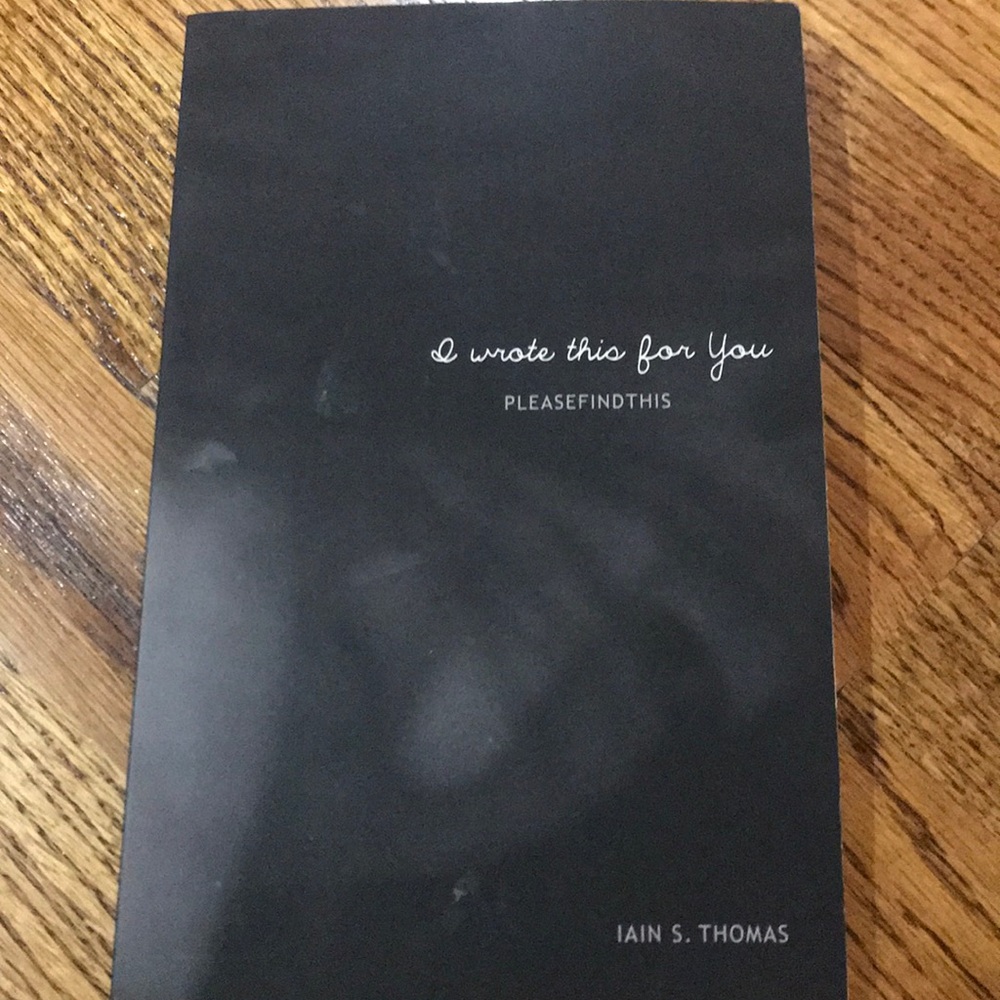 Book: i wrote this for you by iain s. thomas